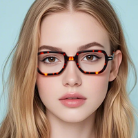 Nouvelle Arrivée - Lunettes Optiques Carrées Rétro Unisexe en Acétate, Monture Épaisse Noire Écaille de Tortue, Tendance