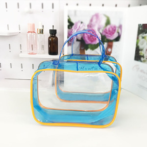 PVC Transparent Waterproof <b>Travel</b> Zipper <b>Cosmetics</b> and Toiletries Storage <b>Bag</b> - Product Image 2