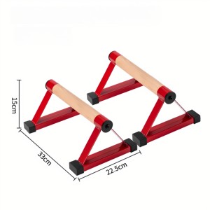 Barras de Madera para Flexiones, Barras Antideslizantes para Calistenia, Madera Sólida con Soporte Metálico Resistente, Soportan 500 Libras - Product Image 5