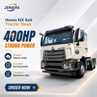 Camion tracteur d'occasion SINOTRUK HOWO NX 6X4 reconditionné, LHD, 371-400 CV, Diesel Euro 2 Euro 5, capacité de charge de 50 tonnes et plus