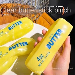 Barra de vaselina blanda transfronteriza, un gadget antiestrés con forma de barras de mantequilla y queso, hecha de material suave. - Product Image 2