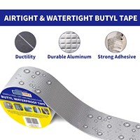 Heavy Duty Premium Butyl impermeable cinta conducto tubo sellador reparación sello fugas aluminio goma sellador ventana silicio Metal silicio