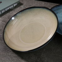 Veweiye — service de vaisselle moderne avec plateau en porcelaine, ensemble d'assiettes à dîner, en céramique, couleur émaillée, plat