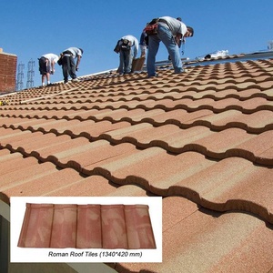 Tuiles revêtues de pierre métallique au design moderne pour applications hôtelières Tuiles lisses 42 couleurs 0.4-0.6mm d'épaisseur Marque <span class=keywords><strong>WANER</strong></span> - Product Image 6