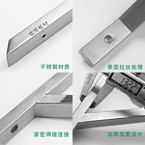 Stainless Steel Triangular <b>Bracket</b> Support <b>Wall</b> Mount Shelf Rack Partition <b>Bracket</b> Durable Modern Simple Design - Product Image 3