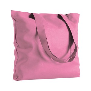 Sac de shopping personnalisable Georgia Maxi Shopper en toile rose, grand format, avec poignée épaule, pour usage quotidien - Product Image 1