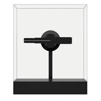 Mini projecteur holographique 3D de type table haute résolution avec télécommande et angle de vision de 170° pour affichage publicitaire intérieur