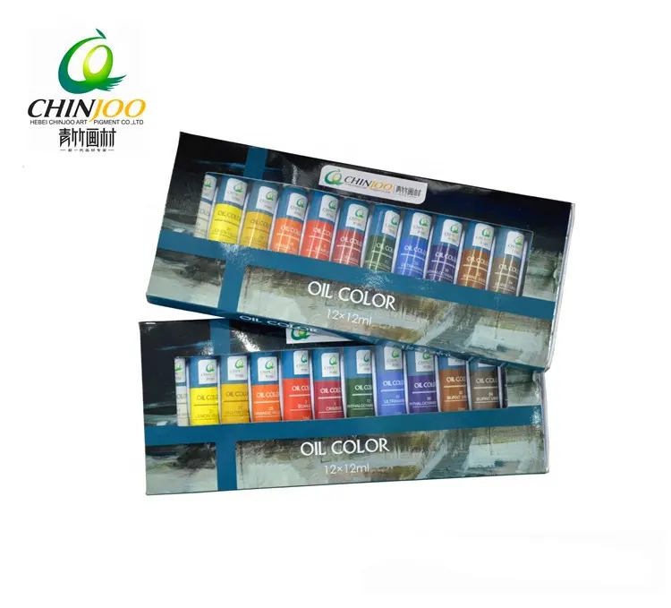 Tubo di alluminio prezzo di fabbrica OEM pittura 12 24 colori 12ml colori colori per pittura d'arte