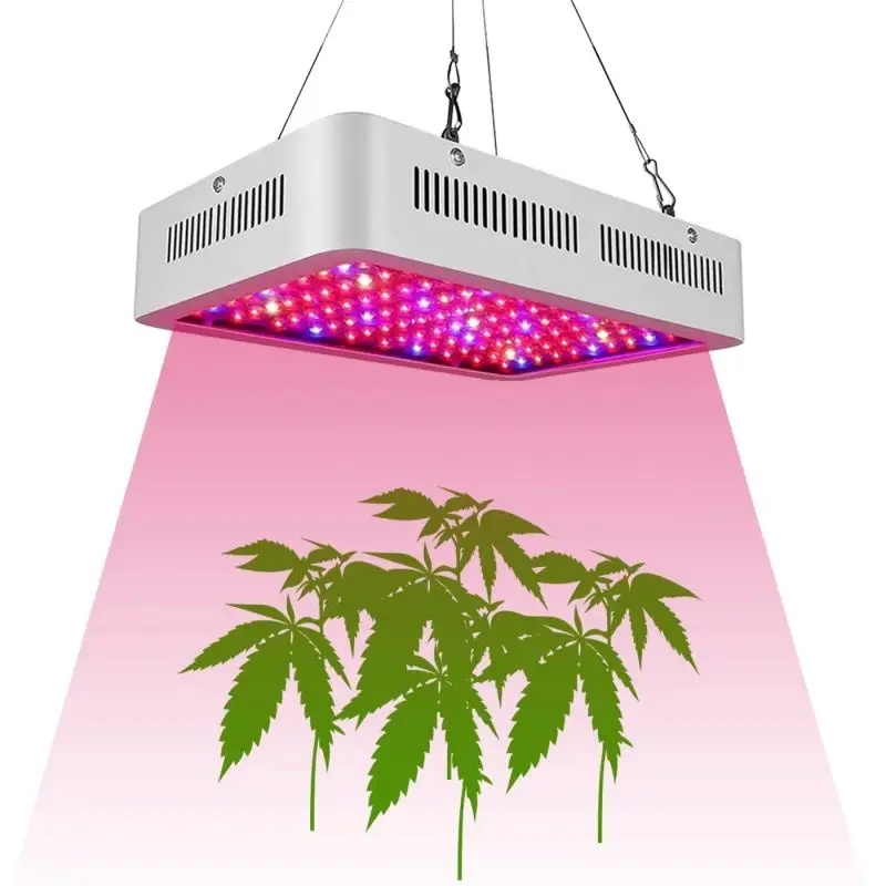 Vendita calda pianta verticale crescere luci a LED spettro completo 1000w doppi interruttori luce a LED serra con uv