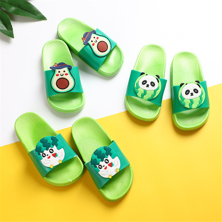 Children's Summer Good Quality Slippers House Slides Sandals Shoes Cute Cartoon Fruits Beach Flip Flops Kids EVA Slippers