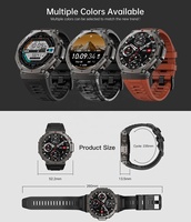 Reloj Inteligente Deportivo DM58 para Exteriores, Pantalla AMOLED de 1.43 Pulgadas, Llamadas por Bluetooth, Brújula, GPS, Resistente al Agua, Reloj Inteligente para Hombre