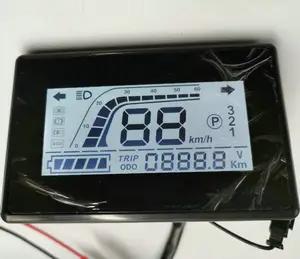 ЖК-дисплей 36v48v60v72v84v96v + индикатор скорости/батареи + поворотный сигнал + Вольтметр для свинцово-кислотной батареи скутера
