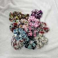 Scrunchies en bambou personnalisés imprimés, doux, écologiques, multi-usages, quatre saisons, unisexes, accessoires pour cheveux de bébé et d'enfant