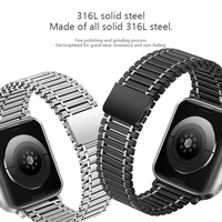 Unique 316L Magnetic Strap for Apple Watch Band 49mm 45mm Metal Stainless Steel Bracelet for IWatch Serie SE 3 5 6 7 8 ultra