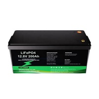 حزمة بطاريات ليثيوم فوسفات الحديد LiFePO4 للطاقة الشمسية 12.8 فولت 100 أمبير 200 أمبير 300 أمبير، مقاومة للماء IP68، سعة عالية، الأكثر مبيعًا للترويج