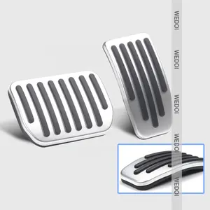 3 PCS Model 3 Aluminum Alloy Accelerator Brake Rest Pedal For Tesla Model 3 Y 2022 Accessories Car Foot Pedal Pads Covers