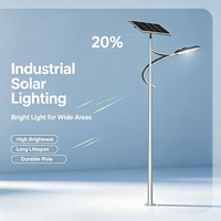 Lampe Intelligente Hybride Éolienne et Solaire Intégrée pour Route et Extérieur YD-TYN-14