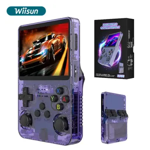 K R36S Retro Handheld Game Player Linux System 3.5 Inch IPS Screen Portable Pocket 64GB For PS1/N64 Video Game Console