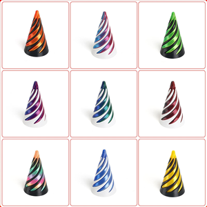 Juguete Antiestrés Impreso en 3D, Nuevo, al por Mayor: Cono Espiral, Escultura Piramidal, Mini Vórtice - Product Image 4