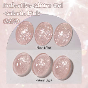 BORN PRETTY 10ml Vernis à ongles gel pailleté argenté rose scintillant, vernis à ongles semi-permanent réfléchissant brillant, vernis à ongles pour <span class=keywords><strong>manucure</strong></span> - Product Image 5