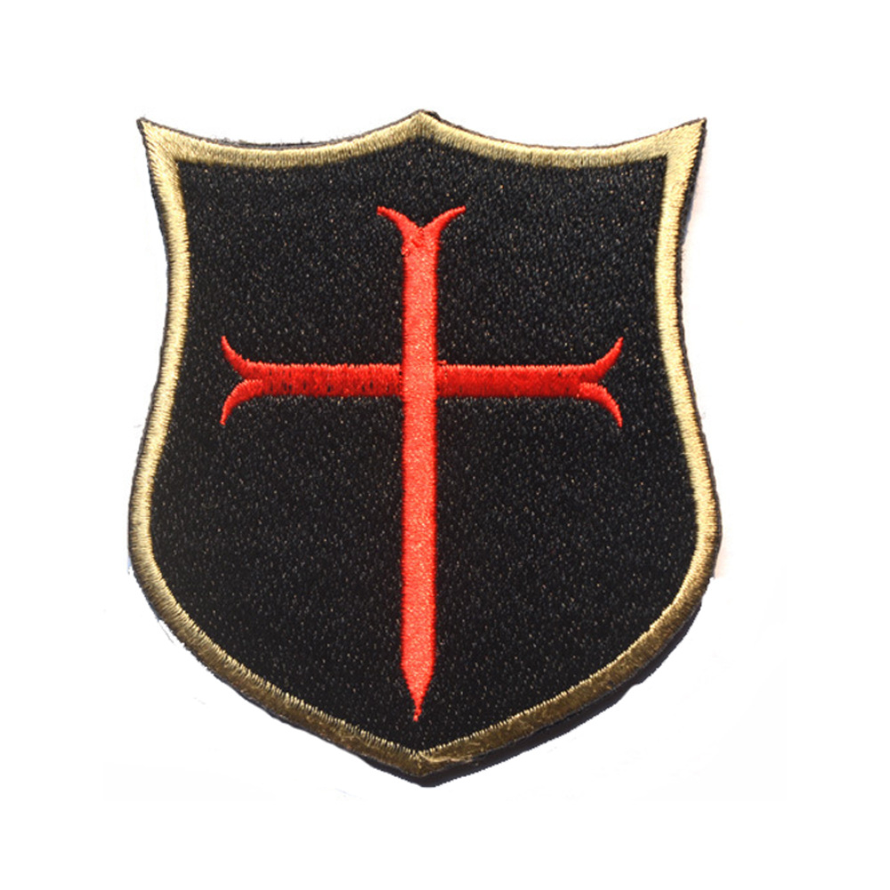 V00098-4 Cruzados en forma de escudo (Negro)