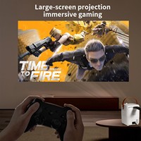 Umiio Mini Projecteur Portable 4K, Lampe LED HD 1080P, Projection Murale pour Salon et Chambre, Batterie US, Commerce Extérieur