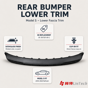 แผ่นปิดกันชนหลังล่าง LinTech สำหรับ <span class=keywords><strong>Tesla</strong></span> <span class=keywords><strong>Model</strong></span> S 1057321-00-C อะไหล่แท้จากโรงงาน ขายส่ง - Product Image 5