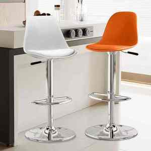 Tabouret de bar pivotant réglable en plastique de qualité, à prix de gros, avec revêtement durable pour usage domestique, bar, extérieur et commercial - Product Image 6