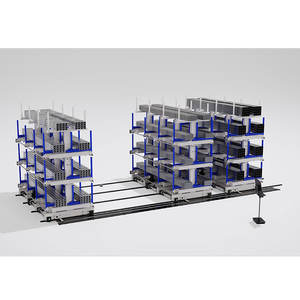 Estante voladizo de acero y metal de alta resistencia Riel de extensión suave Estante de palés de alta capacidad de madera para un almacenamiento eficiente - Product Image 1