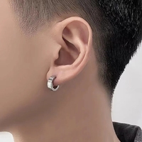 Boucles d'oreilles Punk Rock en acier titane pour femmes et hommes, Clips d'oreille sans Piercing, bijoux de rue minimalistes