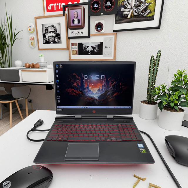 For HP Omen 4 Gaming Laptop I7-8750H GTX 1050Ti 4G/8G 256G-15.5' Used A-Grade Windows 10 English Keyboard Refurbished US/UK Plug