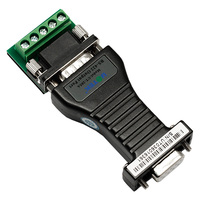 Convertisseur Adaptateur Industriel UOTEK RS-232 RS-422 UT-205A avec Connecteurs DB9 Mâle/Femelle et Bloc de Bornes Différentiel Asynchrone