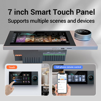 Panneau de commande intelligent 7 pouces WiFi 8*25W Système de cinéma maison Haut-parleur de plafond Android pour mur BT