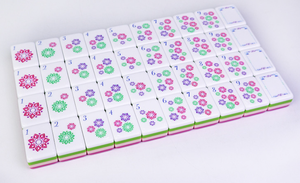 En Stock: Juego de Fichas de Mahjong Americanas de Lujo, Modernas, Ecológicas, Portátiles, de Acrílico Grabado de 4 Capas, Duraderas, Modelo Red Rose 160 - Product Image 6