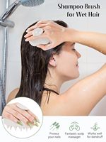Offre Spéciale : Ensemble de peignes en paille de blé à dents larges, peigne ionique pour coiffure et shampoing, brosse en silicone pour massage et nettoyage à domicile