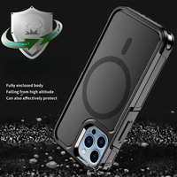    Coque de téléphone antichoc robuste magnétique hybride mate pour iPhone 17 16 13 12 Pro Mini Max 15 14 Plus