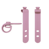 63mm wieder verwendbare Silikonkabel-Organizer-Kabelbinder Bunte wieder verwendbare elastische Silikonkautschuk-Kabelbinder Silikon-Kabelbinder