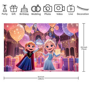 Telones <span class=keywords><strong>de</strong></span> Fondo Personalizados <span class=keywords><strong>de</strong></span> 5x3 Pies con Temática <span class=keywords><strong>de</strong></span> la Princesa Elsa, Decoraciones para Fiestas <span class=keywords><strong>de</strong></span> Cumpleaños, Banderas y Telones <span class=keywords><strong>de</strong></span> Fondo del Castillo <span class=keywords><strong>de</strong></span> <span class=keywords><strong>Frozen</strong></span> - Product Image 5