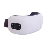 JINGTOP Hochfrequenz-Vibrations-Augenmassagegerät mit Wärmefunktion, Luftdruck, Kabelloser Fernbedienung, Musik, 2000mAh Akku, Typ-C USB
