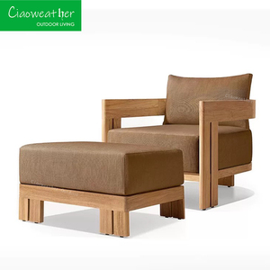 Outdoor <strong>Furniture</strong> Set Garden Sofa <strong>Teak</strong> Patio <strong>Furniture</strong> Modern Luxury Sofa - Product Image 6