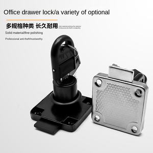 Serrures de tiroir en fer en acier Offre Spéciale pour armoire de meubles et porte de bureau avec équipement de distribution d'énergie à clé - Product Image 3