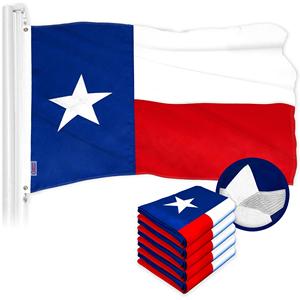 UD2 per G128 5 Pack Texas TX per bandiera di stato 20x30 pollici serie tempra ricamata 300D poliestere personalizzato Logo banner in Nylon - Product Image 1