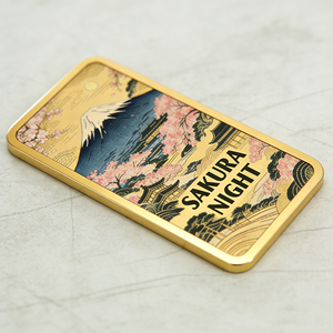 Lingote de Metal con Diseño Personalizado, Chapado en Oro, Impresión UV, Proceso de Pulido Premium, Artículo Coleccionable, Decoración Artística, Regalo Temático - Product Image 2