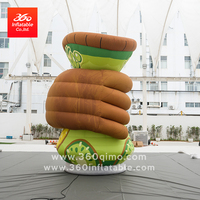 Modèle de crème pour les mains gonflable géant 360°, ballon publicitaire gonflable personnalisé en forme de kiwi pour la promotion en centre commercial