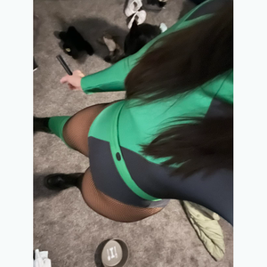 Costume KP en gros pour femmes, combinaison Shego Cosplay, tenue <span class=keywords><strong>de</strong></span> cosplay d'Halloween, combinaison verte - Product Image 6