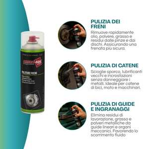 Spray detergente freni Ambro-Sol 400ml Uso professionale Spray tecnico - Product Image 3