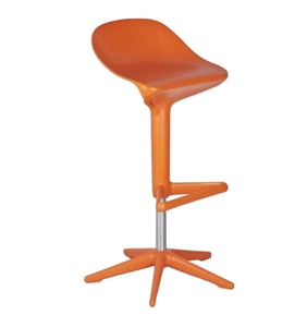 Taburete de Bar Giratorio Moderno, Silla de Diseño en Forma de Cuchara, Taburete Alto Ajustable en Altura, para Mostrador o Caja Registradora - Product Image 1