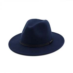 Sombrero Fedora de Lana Clásico para Mujer X3085, Ala Ancha, Estilo Jazz, Ajustable con Hebilla, para Estilos Formales - Product Image 4
