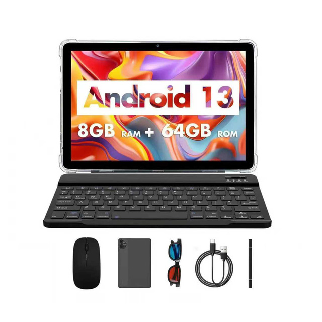 OEM Wholesale Tablet with Keyboard Gaming with Dual Sim Tablet Portable Android Early Kids Education 10.1 Inch Tablet Laptop