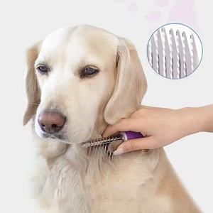 <span class=keywords><strong>Il</strong></span> nuovo pettine per cani e gatti 2025 viene fornito con un manico lungo 2.5 pollici e una lama di sicurezza in acciaio inossidabile per districare i capelli. - Product Image 3